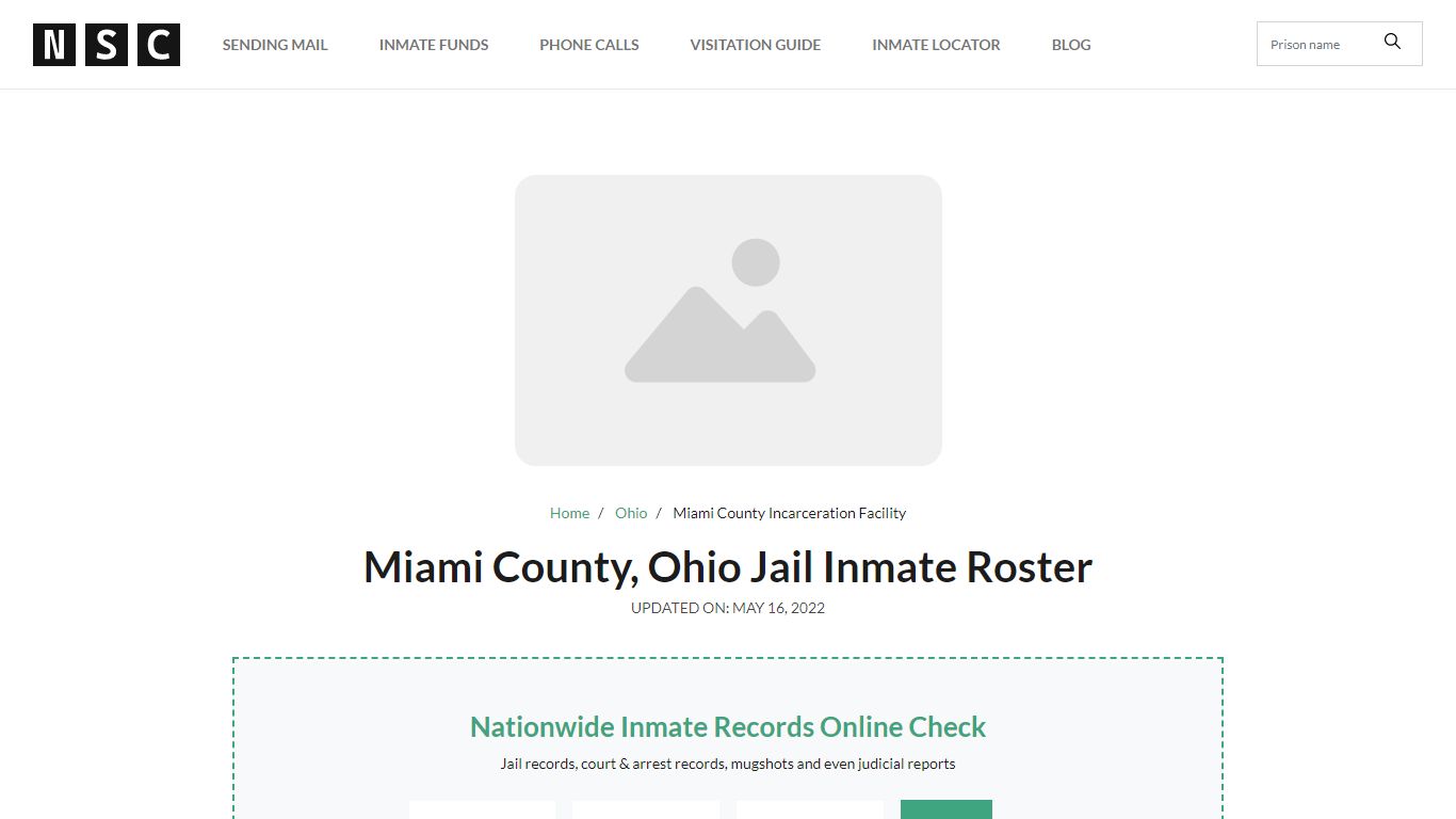 Miami County, Ohio Jail Inmate List